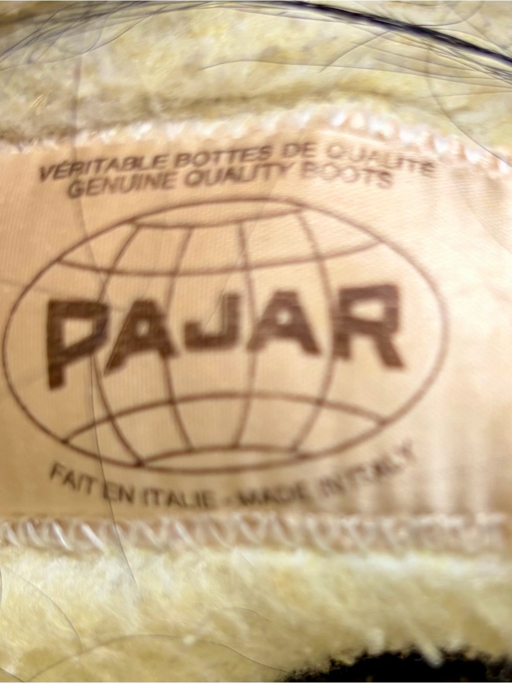 Pajar Made in Italy Goat Hair Boots Women’s Size 7.5 shearling lined Eurosole - Picture 3 of 10